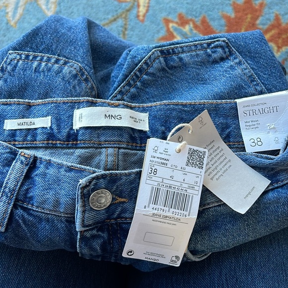 MNG Regular Fit Mid rise Jeans Size 38 US 6 - Picture 4 of 4